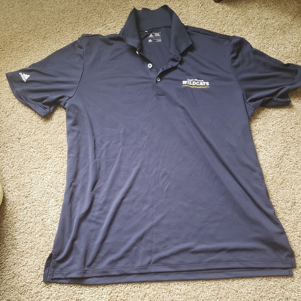 Adidas polo blue XL wildcats top